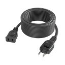 延長コード 0.1m~10m 1個口 ブラック 10cm~10m 15A 1500W 耐トラッキング 二重被覆 絶縁キャップ ACアダプター すっきり接続 コンセント ちょっとコード ソフト 電源コード 延長ケーブル 連結可