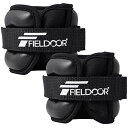 FIELDOOR ソフトアンクルリストウェイト 1kg 2個組 ブラック