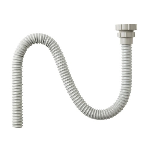 SANEI(サンエイ) 流し排水栓ホース アダプター付き ネジ式 鉄線入り 0.8m G2・G1 1/2 エンドキャップなし PH62-864-0.8