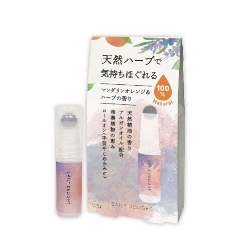 daily delight(デイリーディライト) 天然ハーブ を愉しむ ロールオン アロマ マンダリンオレンジ & ハ..