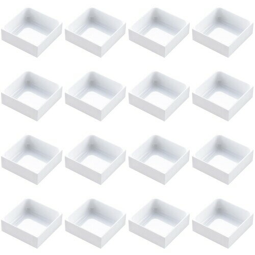 JEJアステージ 収納ボックス カトラリートレー S ホワイト 16個セット カトラリーケース オーガナイザー インテリア雑貨 W39×D27×H3.25cm