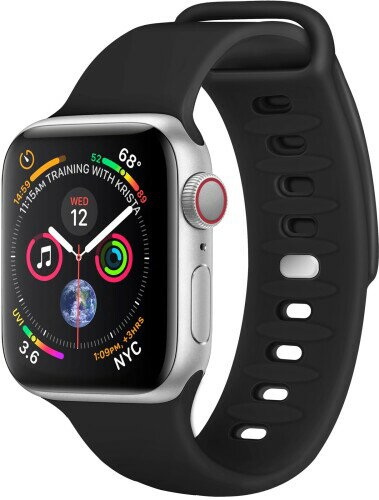 (ノーザンブルー) VPG 交換ベルト 交換バンド Watch 38/40mm シリコン 防水 ブラック AW-SIN01BK