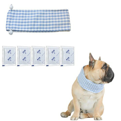 MILASIC 犬 ネッククーラー 中型犬用 クールバンダナ 保冷剤入り 首冷やす ペット用 熱中症対策 ひんや..
