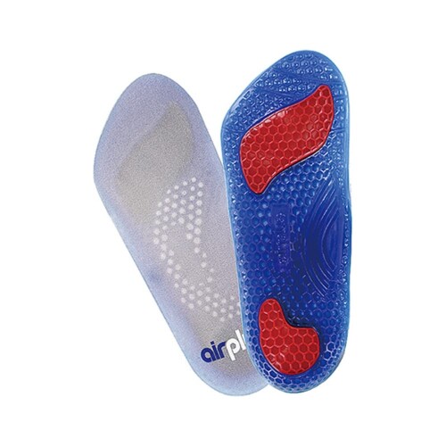 エアープラス(airplus) メンズ 3/4サイズ インソール 呼吸するジェルインソール 重ね敷タイプ フリーサイズ(25~31cm) 27004