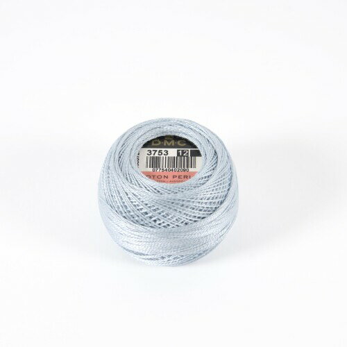 DMC コットンパール 刺繍糸 12番糸 長さ120m 10玉入 #3753 ブルー系 DMC116-12B