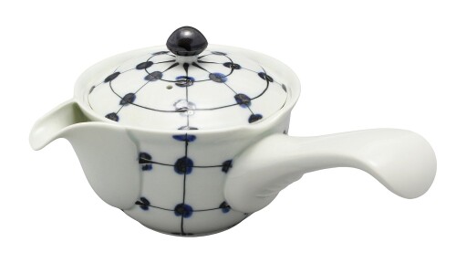 波佐見焼 福峰窯 点格子 急須 (アミ付) 04-069