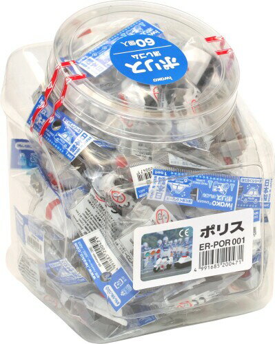 イワコー 消しゴム ポリス 60個入り SCERPOR001