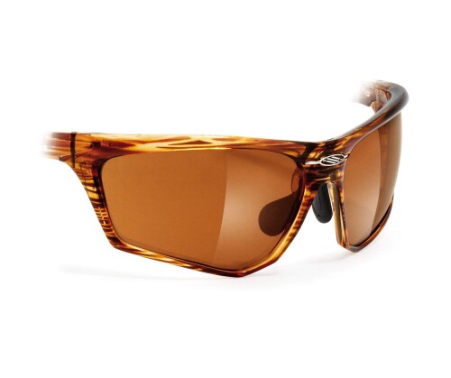 ルディプロジェクト(RUDYPROJECT) スポーツ サングラス ロード バイク 自転車 マラソン ジョギング 運動 トライアスロン テニス 野球 ZYON ジオン 交換 レンズ アクション ブラウン LE2222