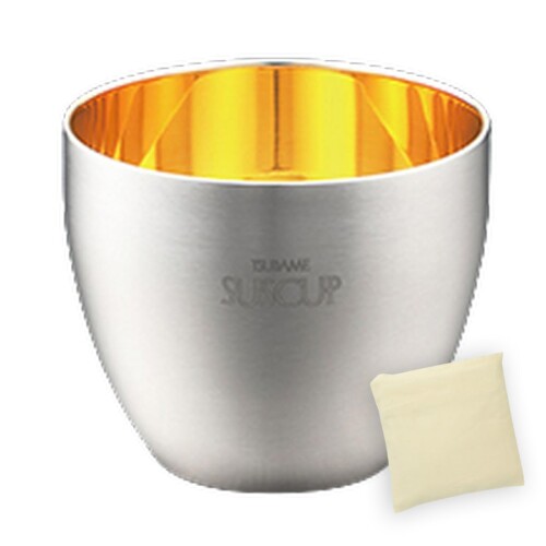 J-kitchens-bag 日本酒 グラス 18-8 ステンレス 二重構造 さくら ぐい呑み （内面24金メッキ） 58ml 日本製