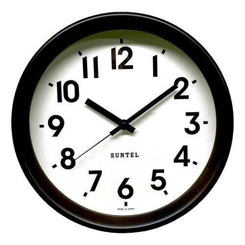 さんてる 日本製 天然木シンプルスタンダード木枠時計 ダークブラウン DQL738-DBK(3)