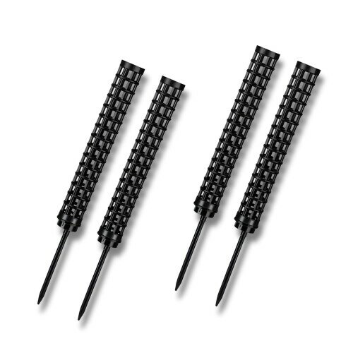 ENN LLC モスポール 観葉植物 支柱 4本セット プラスチック (ブラック)