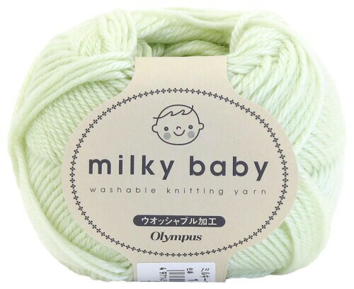 オリムパス 製絲 手編み 毛糸 合太 ミルキーベビー COL. 14 約 40g 114m 6玉セット