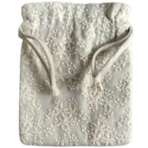 Vivienne(ヴィヴィアン) コットンフローラシリーズ レース 刺繍 小物入れ WK0226B1