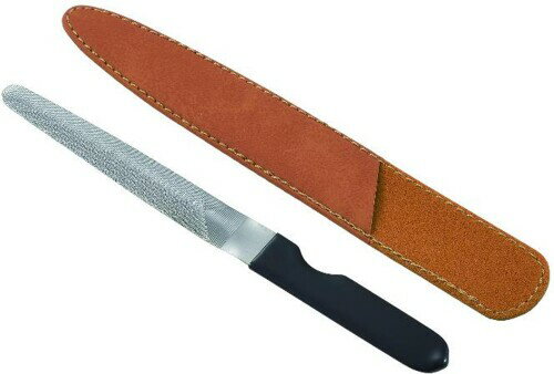 NAIL FILE 爪ヤスリ 甲丸型 カーブ付き ケース/モカ