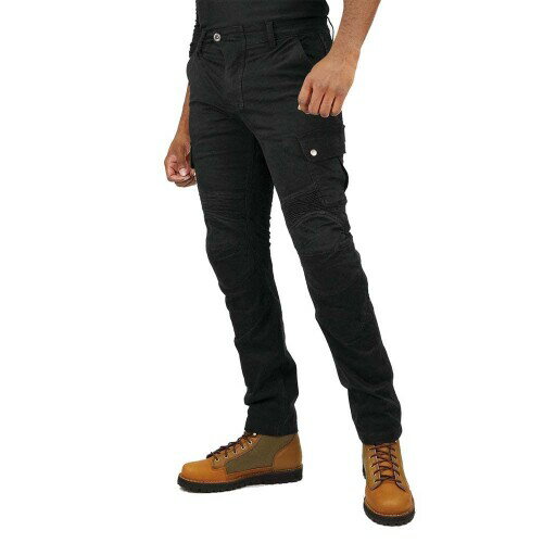 (KOMINE) バイク用 パンツ PK-7443 プロテクトライディングコットンカーゴパンツ 07-7443 メンズ Black..
