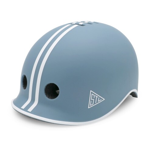 子供用ヘルメット 自転車 SG規格合格マーク 調整ダイヤル付 Streamline (ストリームライン) 軽量 52〜56cm ブルーグレー JP8112