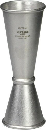 青芳 VINTAGE INOX メジャーカップ 30/50ml カクテル ウィスキー ステンレス ダメージ加工 日本製 食洗..