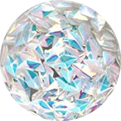 Charlon ミラーホロ ランバスカット オーロラホワイト