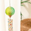 Dopamine Art「アイスクリーム」シリーズの風鈴は瑠璃と硬い木とのぶつかり合った美しい音で、清涼感を与えます。 (ブルーグリーン)