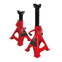 BIG RED ジャッキスタンド 2t 高さ10段階調整可能 最低位268mm/最高位418mm リジットラック スチール製 タイヤ交換 車用 耐荷重2トン レ...