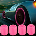 GrandslamEXタイヤ エアバルブキャップ 蓄光 4個セット 高強度 夜間光る 車 ドレスアップパーツ タイヤバルブキャップ 腐食防止 軽量 取り付けが便利 汎用品 車/バイク/自転車用 蛍光 (ピン