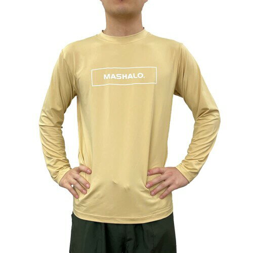 (マシャロ) ラッシュガード メンズラッシュガード MSRG-223 BEG Lサイズ
