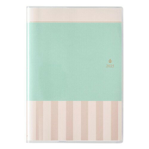 9702 4月始まり王様のブランチ×ペイジェムウィークリーA5-iバーチカル月曜(オパールグリーン)