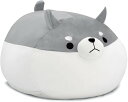 CueBear 布団収納袋 ぬいぐるみ収納袋 クッションになるカバー 柴犬デザイン(灰色) 多機能収納 布団を入れてクッションになる 省スペース 衣類なども収納...