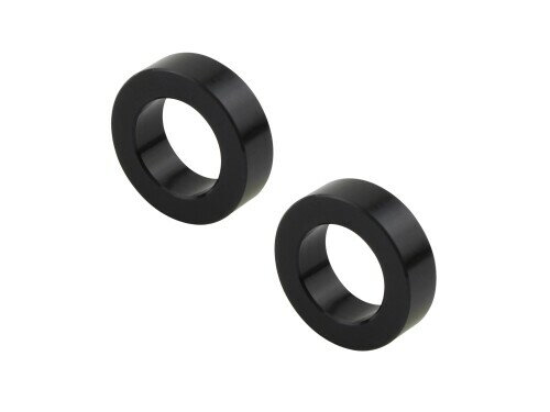 ポッシュフェイス(POSH FAITH) バイク用品 スペシャルカラーセット 内径10mm外径16.5mm厚さt=5mm (2個入り) アルミ削り出し ブラック 910002-06