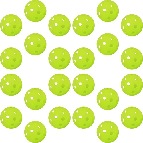 GP (ジーピー) 野球 バッティング トレーニングボール 穴あきボール トスバッティング練習 軽量PE素材 ライトグリーン (72mm)(24個) 35358