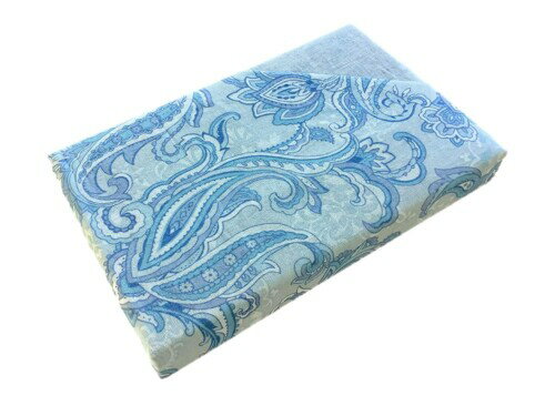 伊藤正(Itosho) 綿ガーゼ毛布カバーダブル ペイズリー ブルー 185×215cm 393118BL