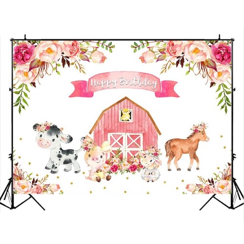 バック紙 背景紙 壁紙 装飾 デコレーション 漫画 ファーム 誕生日 写真撮影 スタジオ ベビーシャワー ..