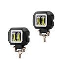 バイク フォグランプ、LEDバイクヘッドライト 、補助灯、オートバイ補助フォグランプ 、作業灯、12V 24V 防水 フォグランプ 車、バイク用ヘッドライト補助...