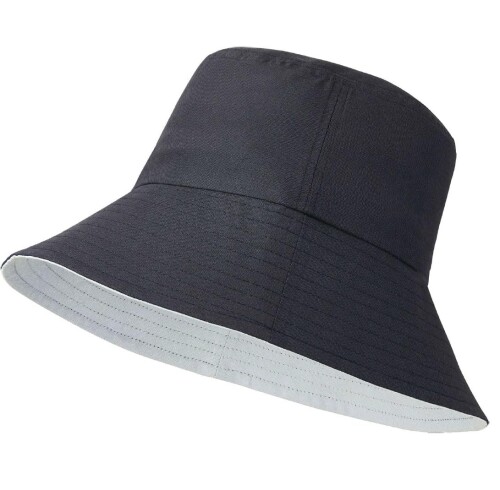 コジット UVカット はっ水加工で 紫外線にも 軽い雨にも 安心 はっ水シャンブレーバケットハット ブラ..