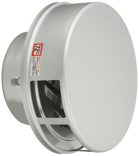 水上金属 換気口 ワールド SUS304ステンレスフラット型フード付ガラリ[ファイ]100 FD(ダンパー)付 メタ..