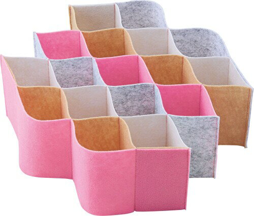 コジット 引き出し収納 仕切り パステルカラー 17マス サイズが変わる 90109