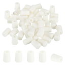 PATIKIL キッチンシンクラックフィート 50個入り 4mm IDx10mm ODラバーラックボトム保護交換フィートワイヤーバンパー シンクラックボトム用 プロテクター ホワイト(3)
