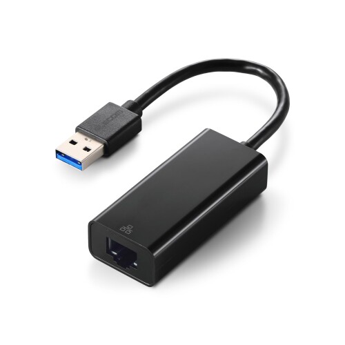 エレコム 有線LANアダプター USBタイプA Nintendo Switch/windows/macOS 対応 ブラック EDC-GUA3V3E-B