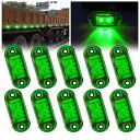 Ygmylandbb マーカーランプ トラック用品 led サイドマーカー 2LED 車幅灯 路肩灯 リアサイドライト 高輝度 12V/24V 防水 軽トラ/バ...