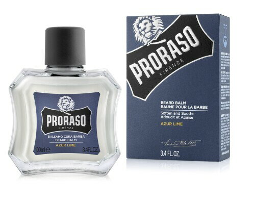 PRORASO (ポロラーソ) ビアードバーム アズール・ライム 髭用クリーム アフターシェーブ フェイスクリーム スキンケア イタリア製 100mL