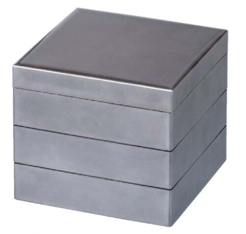 J-kitchens 日本製 重箱 3段 7.0寸 宝徳高 盛重 銀透き