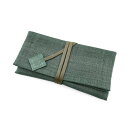 shingon.shop 念珠入れ 数珠入れ 麻素材 京都謹製 モダン (緑色)