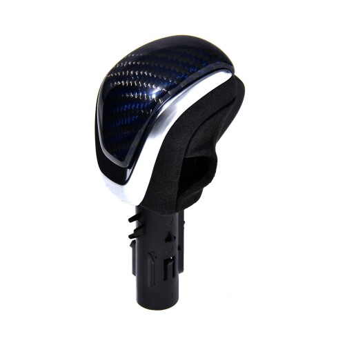 ビーエム・ジャパン LANBO ジムニーJB64/74 純正交換型 アルカンターラリアルカーボンシフトノブ AT車用 ブルー/ブラックカーボン