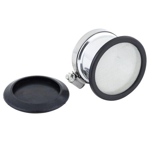 キジマ(Kijima) バイクパーツ エアーファンネル 汎用 内径52mm アルミ製 シルバー仕上げ 102-4260