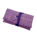 shingon.shop 念珠入れ 数珠入れ 麻素材 京都謹製 モダン (藤色)