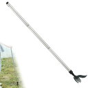 草抜き草取り道具 根抜き除草ツール 立ったまま 草取り器フットプレートと4本の爪 芝生 庭 農場 極ラク雑草引き 雑草取り器具 園芸用品