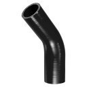 X AUTOHAUX シリコンホース シリコンパイプ ラジエーターホース 1個 内径38-42mm 長さ102mm エルボ45度 ブラック 車 建設機械 工業用...