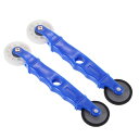 PATIKIL LEDストリップチャンネルローラーツール 2個 フラット/U溝ホイール プラスチックハンドル付き 5-10 mm幅LEDストリップ用