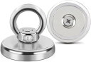 超強力 マグネットフック 直径4.8cm 強力 磁石 フック 耐荷重 80KG 2個入 By Puviikoo(3)