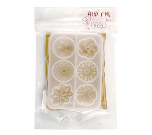 レジンモールド 『シリコンモールド 和菓子風 タイプB 10-3202』